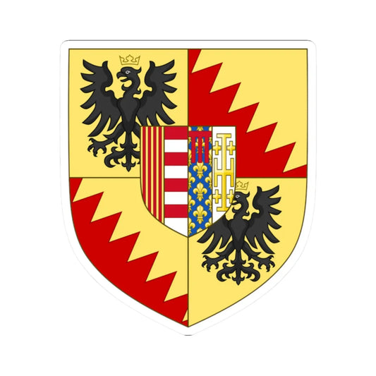 Arms of the house of Bentivoglio dAragona (Italy) (Coat of Arms) STICKER Vinyl Kiss-Cut Decal 2 Inch White - The Sticker Space