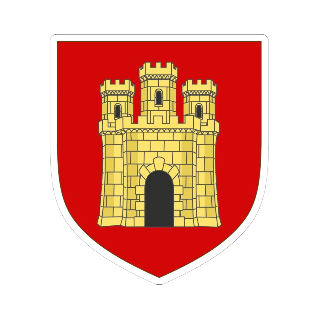 Arms of the House of Castellane (France) (Coat of Arms) STICKER Vinyl Kiss-Cut Decal 4 Inch White - The Sticker Space