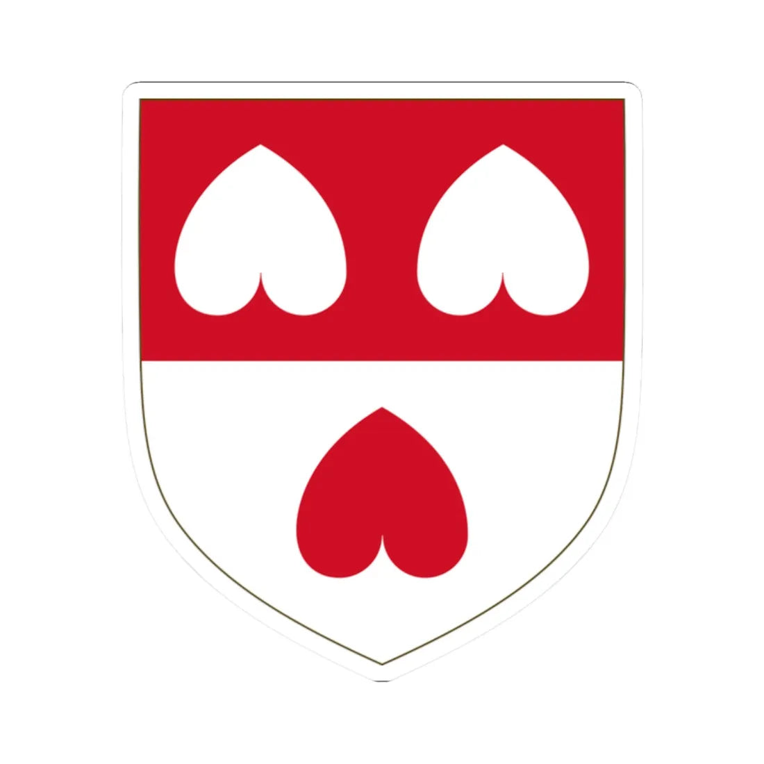 Arms of the house of Colleoni Modern (Italy) (Coat of Arms) STICKER Vinyl Kiss-Cut Decal 2 Inch White - The Sticker Space