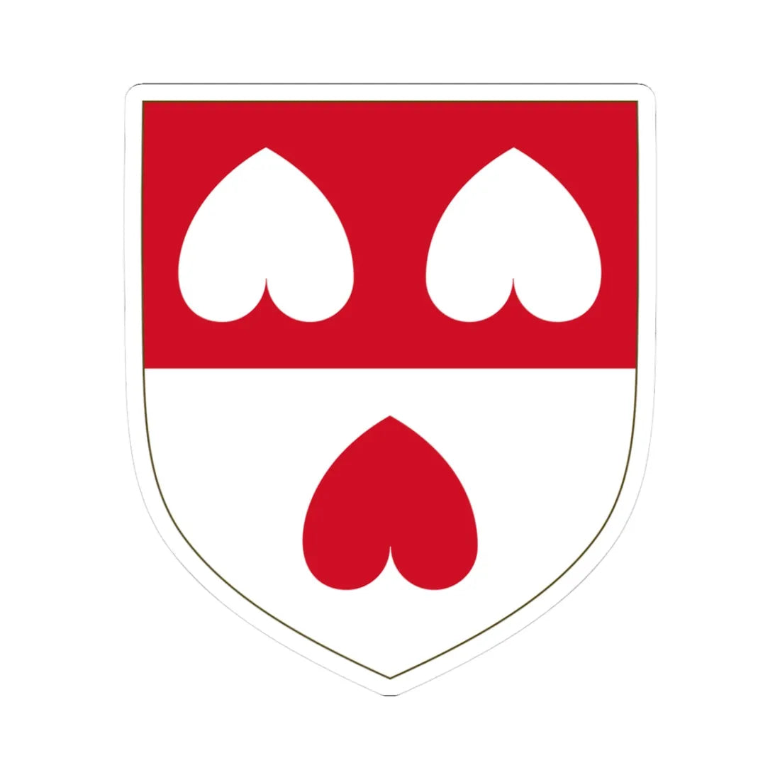 Arms of the house of Colleoni Modern (Italy) (Coat of Arms) STICKER Vinyl Kiss-Cut Decal 3 Inch White - The Sticker Space