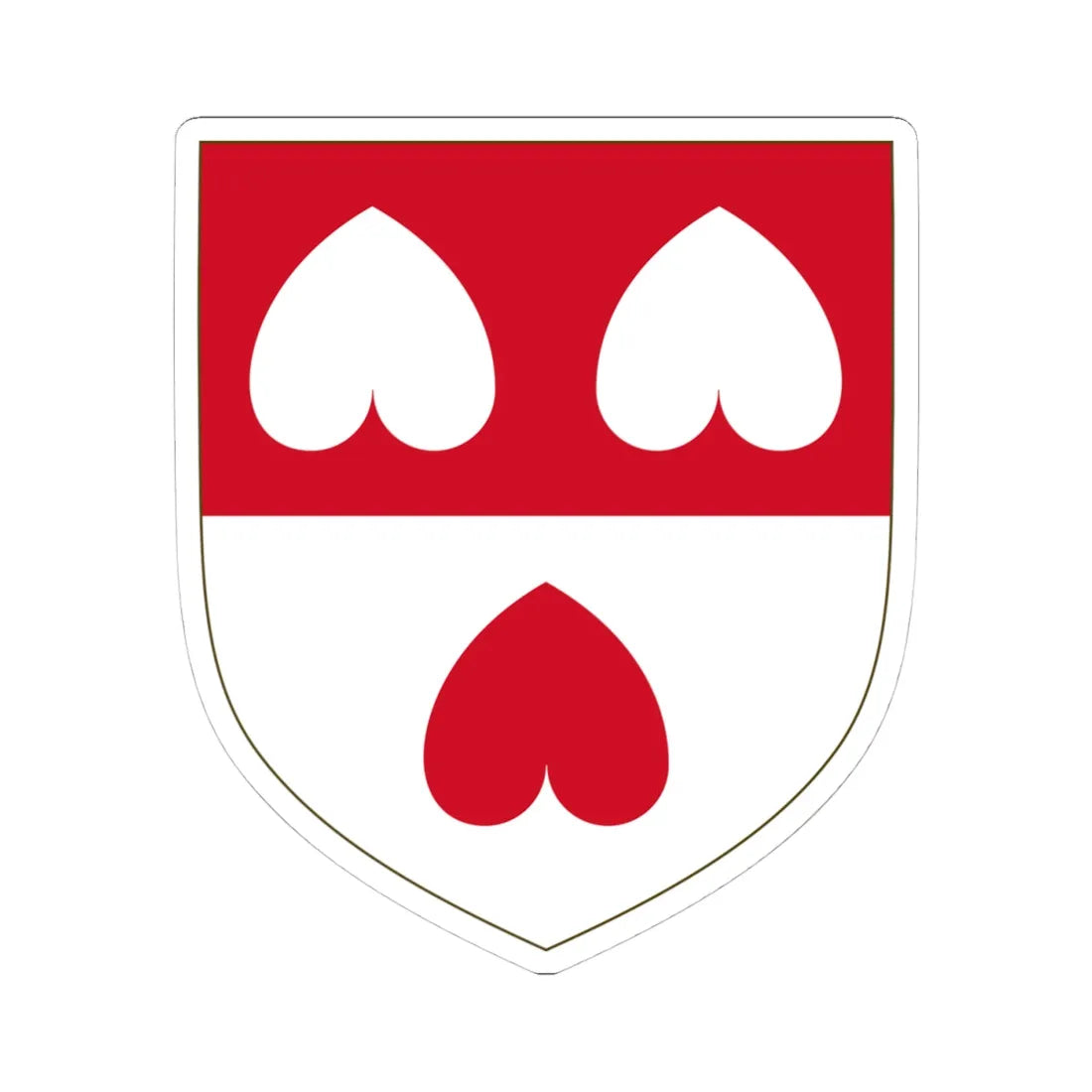 Arms of the house of Colleoni Modern (Italy) (Coat of Arms) STICKER Vinyl Kiss-Cut Decal 4 Inch White - The Sticker Space