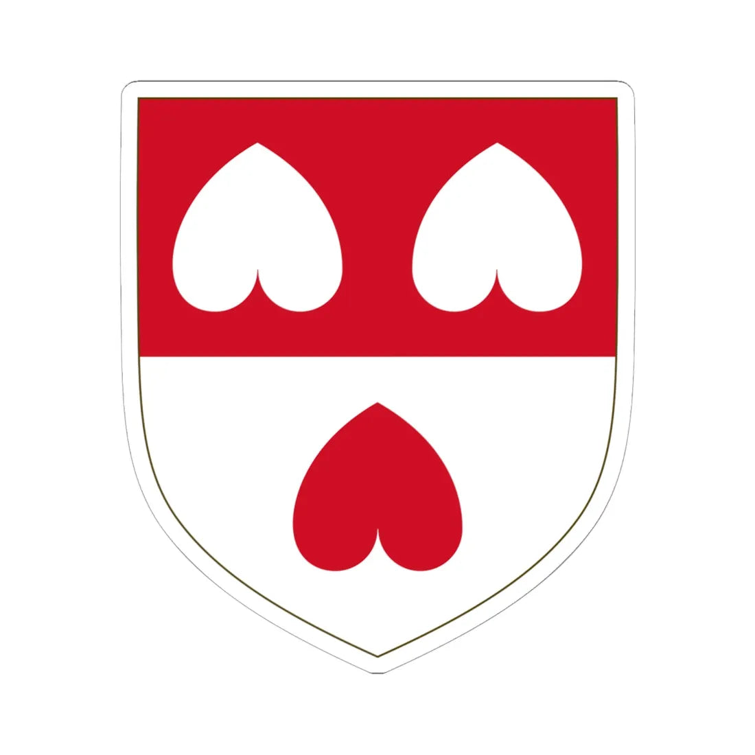 Arms of the house of Colleoni Modern (Italy) (Coat of Arms) STICKER Vinyl Kiss-Cut Decal 6 Inch White - The Sticker Space