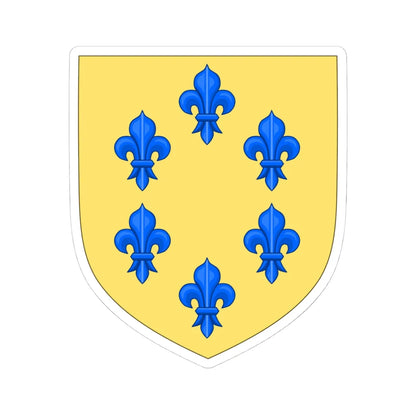 Arms of the House of Farnese Variant used in the Spanish Royal Arms (Italy) (Coat of Arms) STICKER Vinyl Kiss-Cut Decal 4 Inch White - The Sticker Space