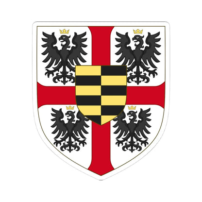 Arms of the house of Gonzaga-Novellara (Italy) (Coat of Arms) STICKER Vinyl Kiss-Cut Decal 4 Inch White - The Sticker Space
