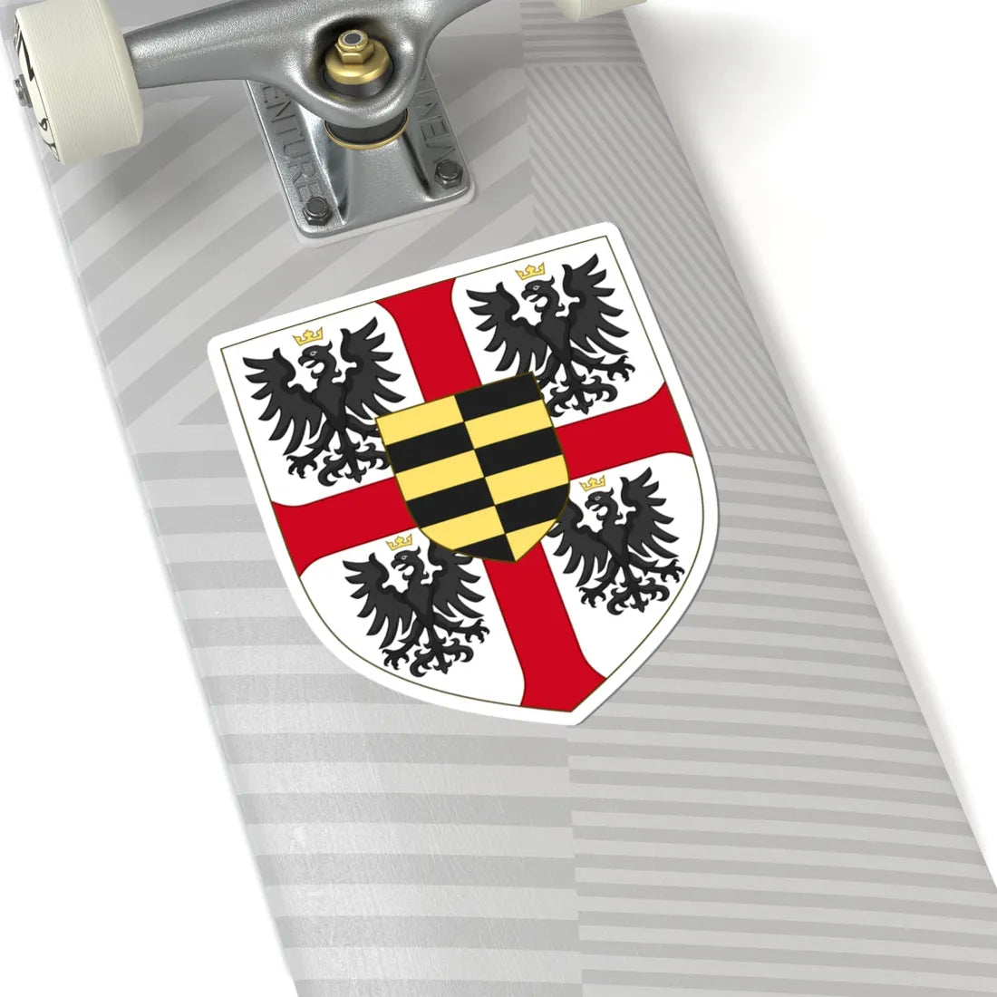 Arms of the house of Gonzaga-Novellara (Italy) (Coat of Arms) STICKER Vinyl Kiss-Cut Decal - The Sticker Space