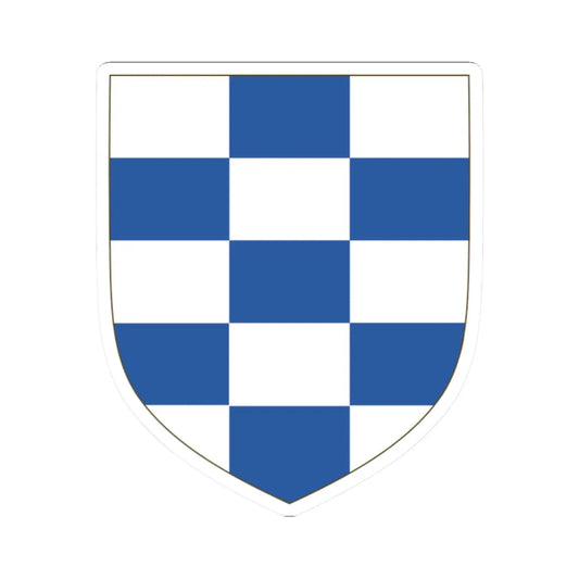 Arms of the House of Álvarez de Toledo Template (Spain) (Coat of Arms) STICKER Vinyl Kiss-Cut Decal 2 Inch White - The Sticker Space