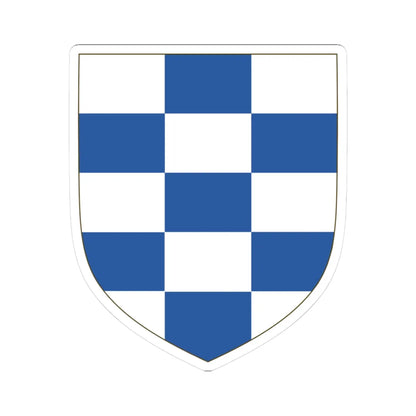 Arms of the House of Álvarez de Toledo Template (Spain) (Coat of Arms) STICKER Vinyl Kiss-Cut Decal 3 Inch White - The Sticker Space