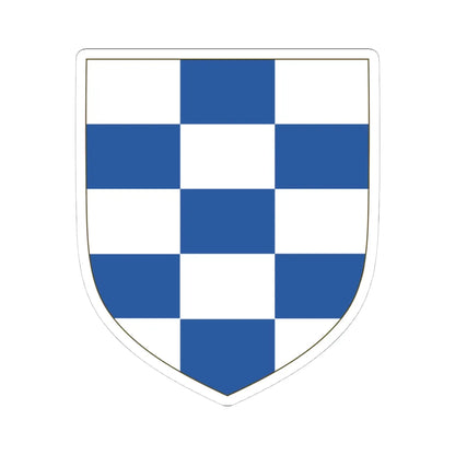 Arms of the House of Álvarez de Toledo Template (Spain) (Coat of Arms) STICKER Vinyl Kiss-Cut Decal 4 Inch White - The Sticker Space