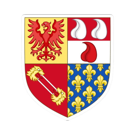 Arms of the house of Martinengo Colleoni (Italy) (Coat of Arms) STICKER Vinyl Kiss-Cut Decal 2 Inch White - The Sticker Space