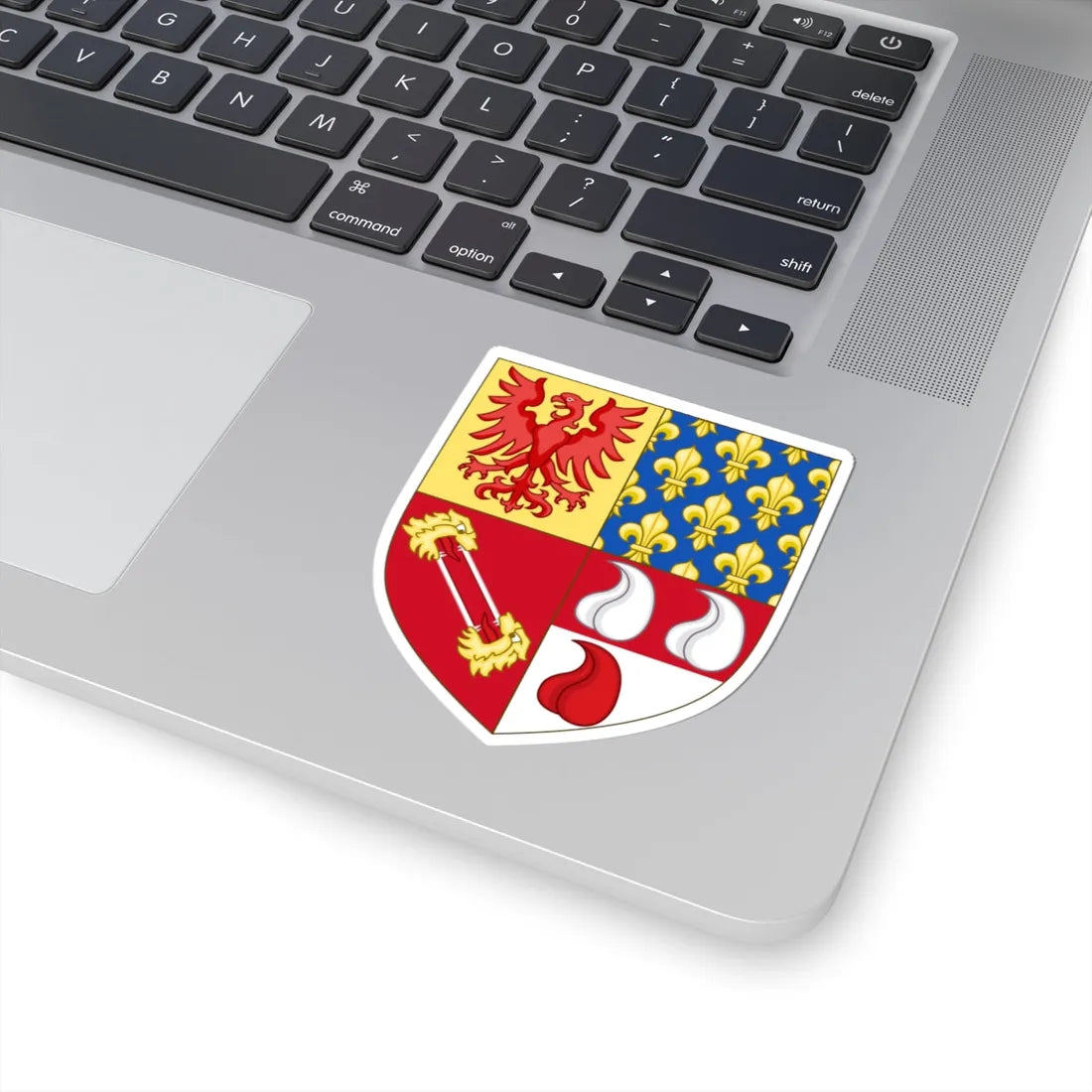Arms of the house of Martinengo Colleoni Langosco (Italy) (Coat of Arms) STICKER Vinyl Kiss-Cut Decal - The Sticker Space