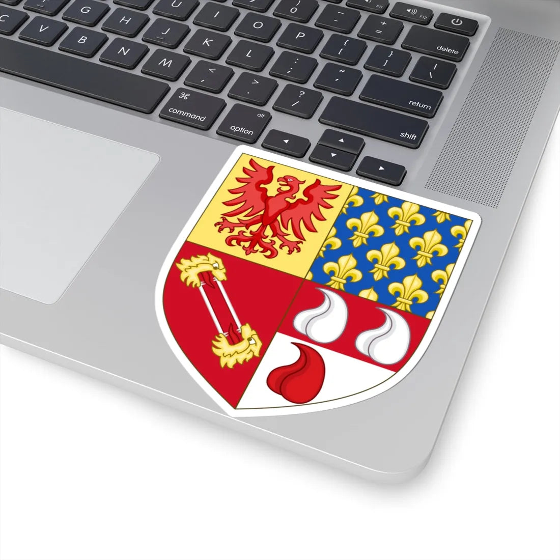 Arms of the house of Martinengo Colleoni Langosco (Italy) (Coat of Arms) STICKER Vinyl Kiss-Cut Decal - The Sticker Space