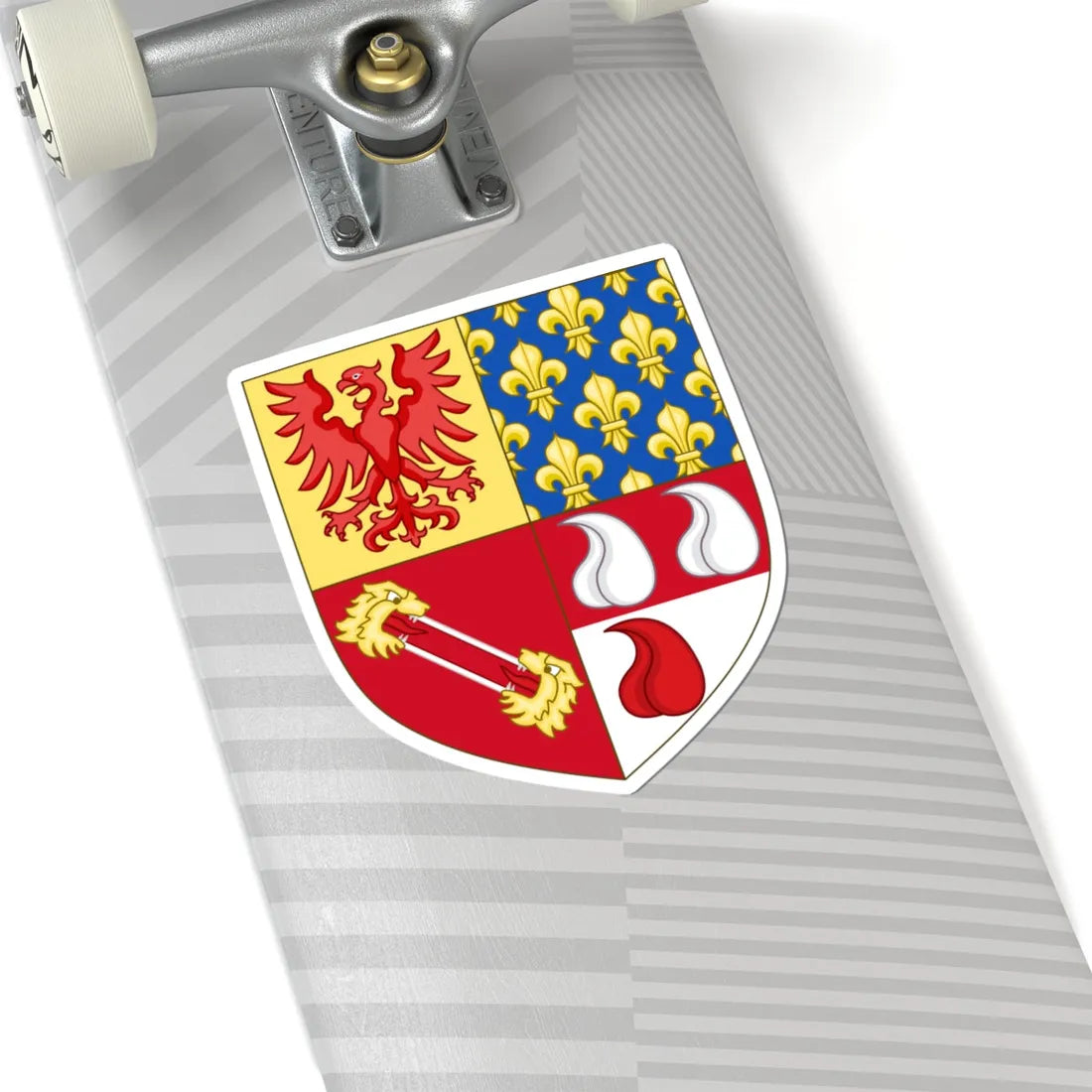 Arms of the house of Martinengo Colleoni Langosco (Italy) (Coat of Arms) STICKER Vinyl Kiss-Cut Decal - The Sticker Space