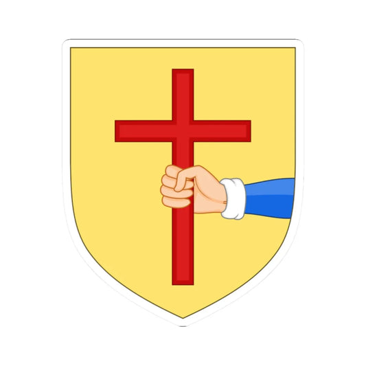 Arms of the house of ODonnell 16th century (Ireland) (Coat of Arms) STICKER Vinyl Kiss-Cut Decal 2 Inch White - The Sticker Space