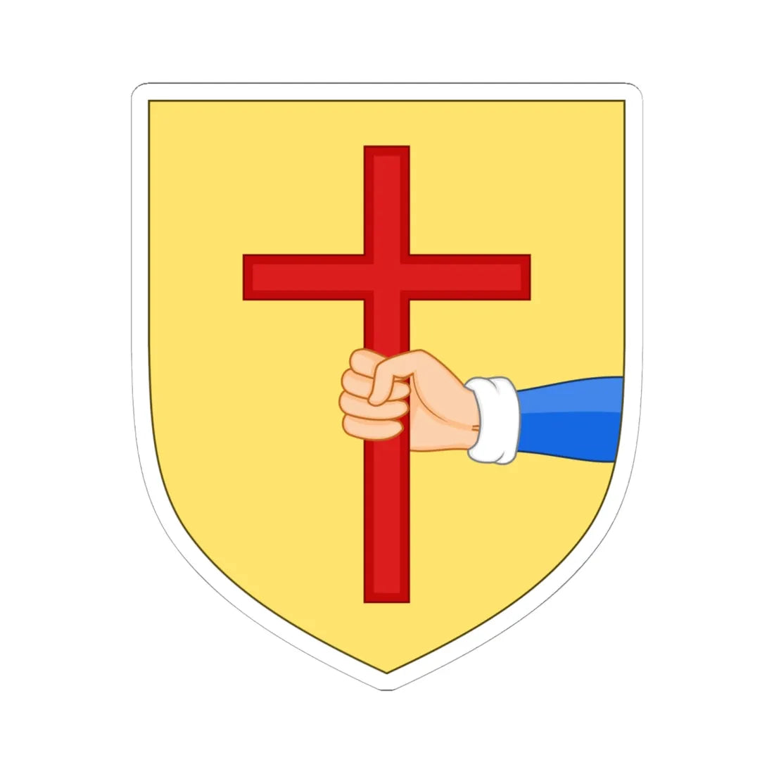 Arms of the house of ODonnell 16th century (Ireland) (Coat of Arms) STICKER Vinyl Kiss-Cut Decal 6 Inch White - The Sticker Space