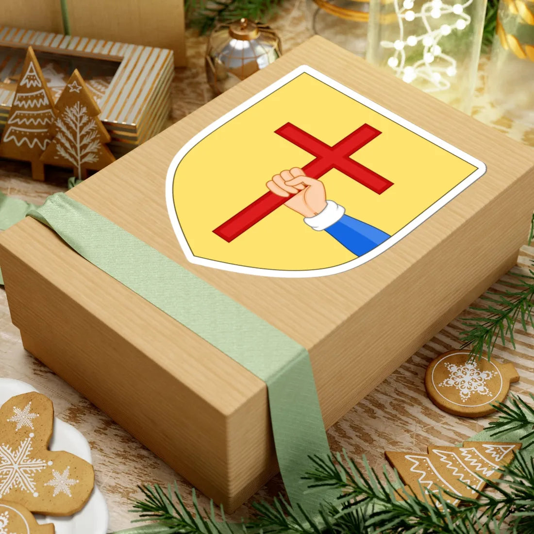 Arms of the house of ODonnell 16th century (Ireland) (Coat of Arms) STICKER Vinyl Kiss-Cut Decal - The Sticker Space