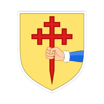 Arms of the house of ODonnell ancient (Ireland) (Coat of Arms) STICKER Vinyl Kiss-Cut Decal 4 Inch White - The Sticker Space