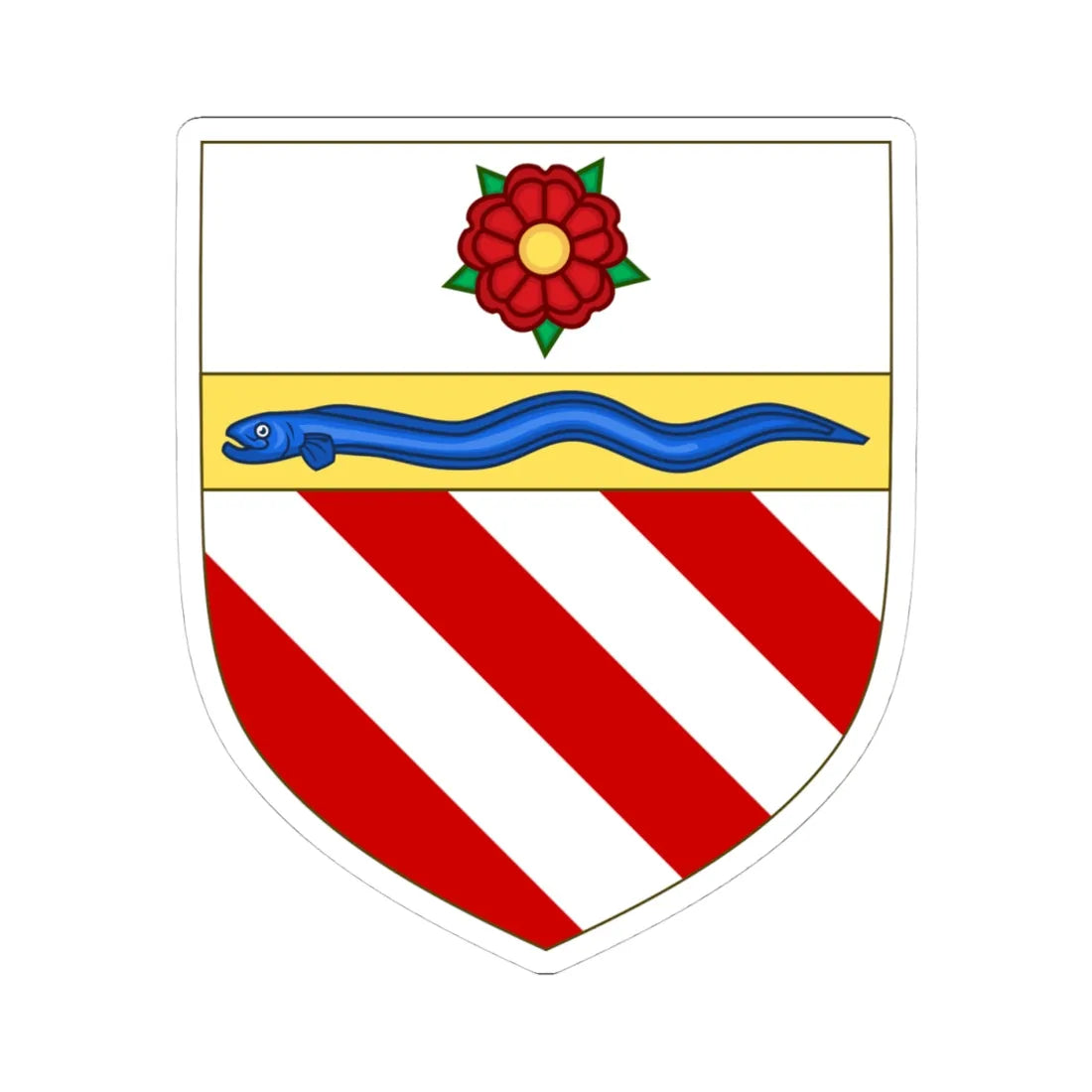 Arms of the house of Orsini di Bracciano (Italy) (Coat of Arms) STICKER Vinyl Kiss-Cut Decal 4 Inch White - The Sticker Space