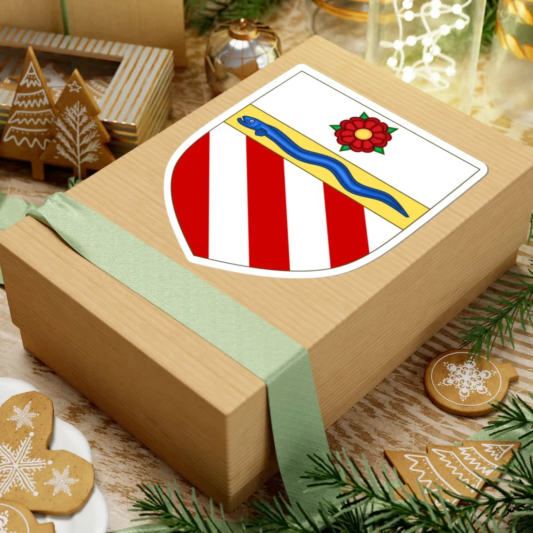 Arms of the house of Orsini di Bracciano (Italy) (Coat of Arms) STICKER Vinyl Kiss-Cut Decal - The Sticker Space