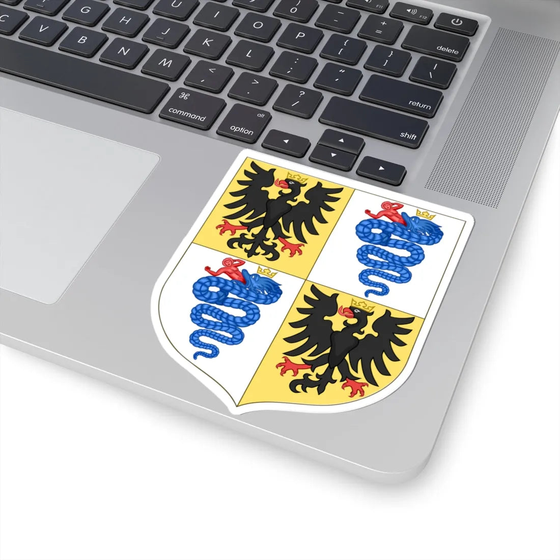 Arms of the House of Sforza (Italy) (Coat of Arms) STICKER Vinyl Kiss-Cut Decal - The Sticker Space