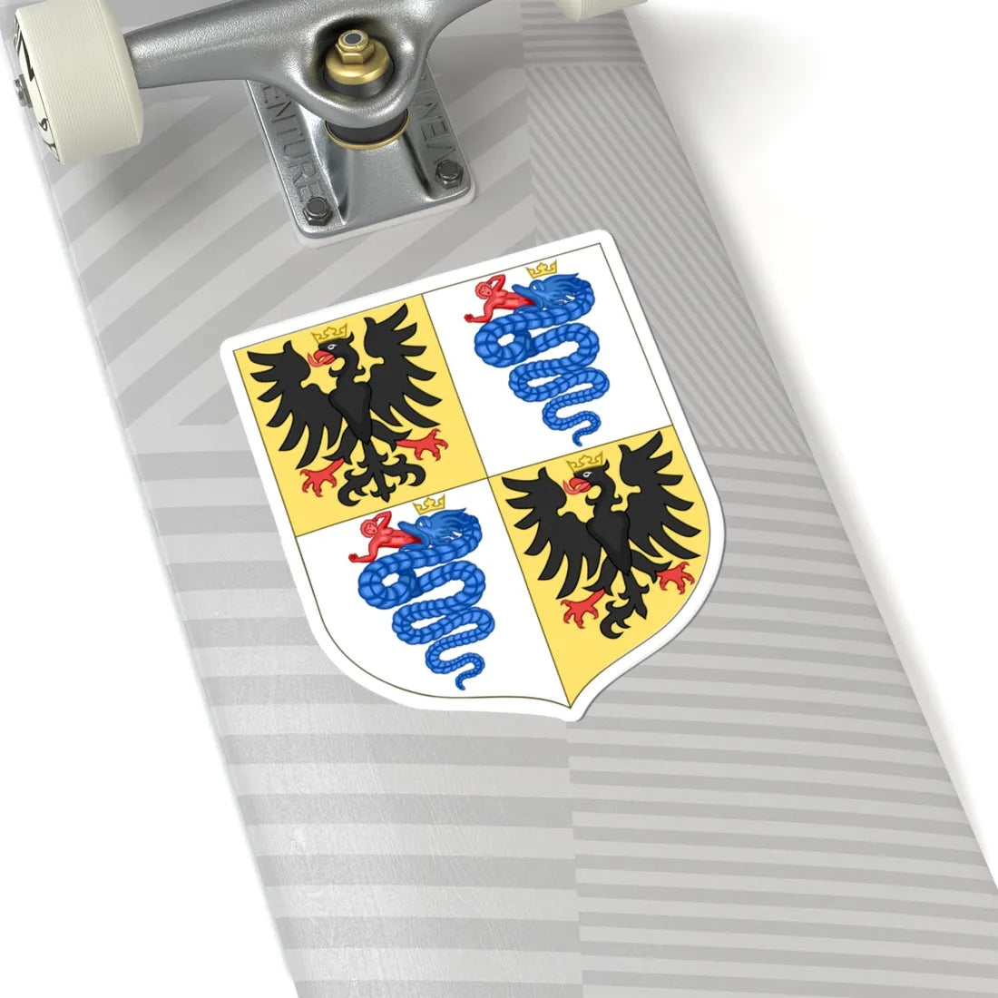 Arms of the House of Sforza (Italy) (Coat of Arms) STICKER Vinyl Kiss-Cut Decal - The Sticker Space