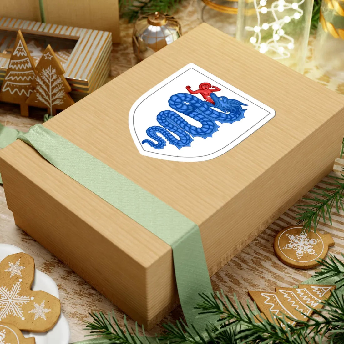 Arms of the House of Visconti 1277 (Spain) (Coat of Arms) STICKER Vinyl Kiss-Cut Decal - The Sticker Space