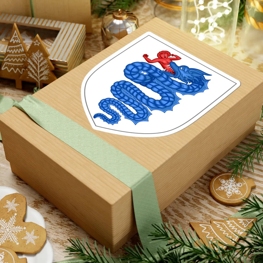 Arms of the House of Visconti 1277 (Spain) (Coat of Arms) STICKER Vinyl Kiss-Cut Decal - The Sticker Space