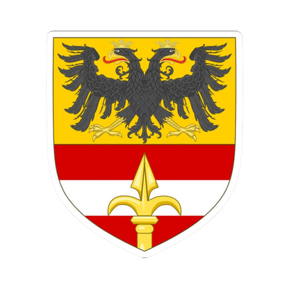 Arms of the Imperial Free City of Trieste (Italy) (Coat of Arms) STICKER Vinyl Kiss-Cut Decal 2 Inch White - The Sticker Space