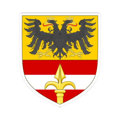 Arms of the Imperial Free City of Trieste (Italy) (Coat of Arms) STICKER Vinyl Kiss-Cut Decal 3 Inch White - The Sticker Space