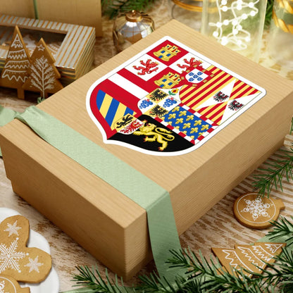 Arms of the King of Spain as Monarch of Milan 1580-1700 (Italy) (Coat of Arms) STICKER Vinyl Kiss-Cut Decal - The Sticker Space