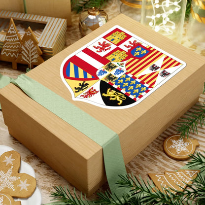 Arms of the King of Spain as Monarch of Milan Philip V 1700 (Italy) (Coat of Arms) STICKER Vinyl Kiss-Cut Decal - The Sticker Space