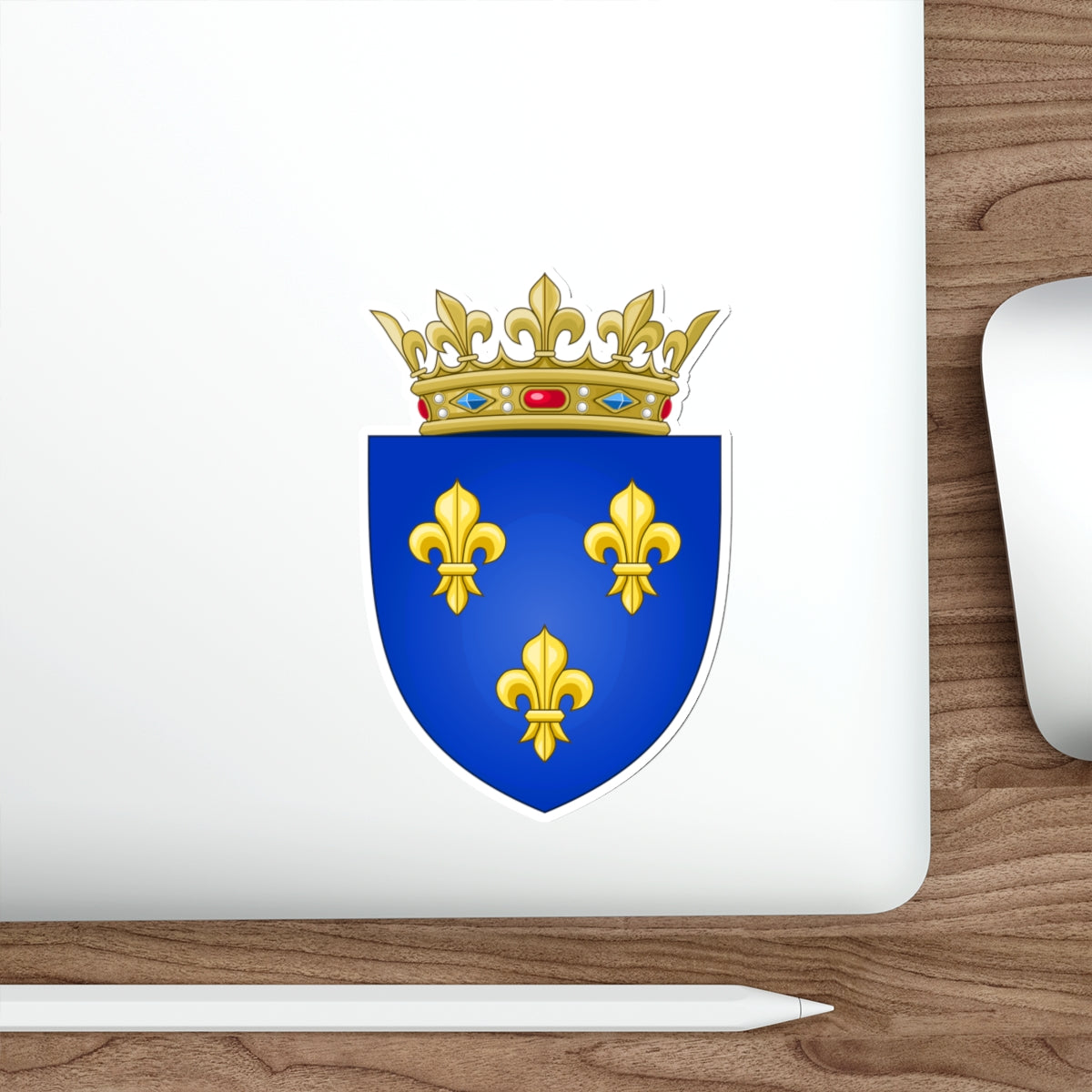 Arms of the Kingdom of France (Moderne) STICKER Vinyl Die-Cut Decal-The Sticker Space