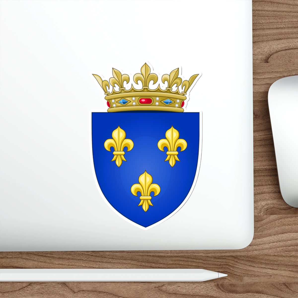 Arms of the Kingdom of France (Moderne) STICKER Vinyl Die-Cut Decal-The Sticker Space