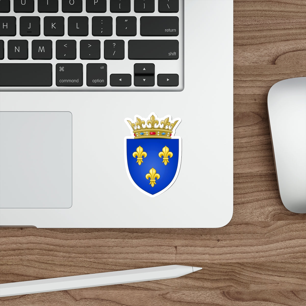 Arms of the Kingdom of France (Moderne) STICKER Vinyl Die-Cut Decal-The Sticker Space