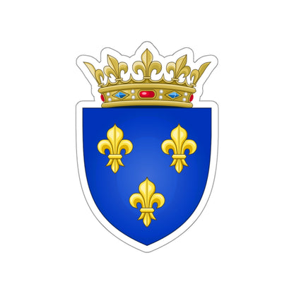 Arms of the Kingdom of France (Moderne) STICKER Vinyl Die-Cut Decal-White-The Sticker Space