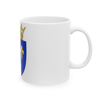 Arms of the Kingdom of France (Moderne) - White Coffee Mug-The Sticker Space