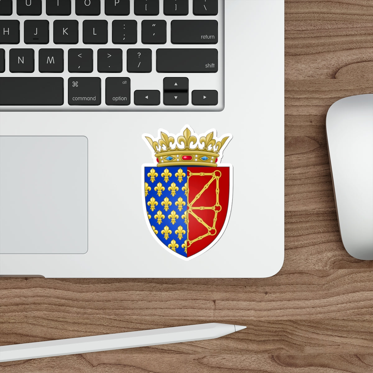 Arms of the Kingdom of France & Navarre STICKER Vinyl Die-Cut Decal-The Sticker Space