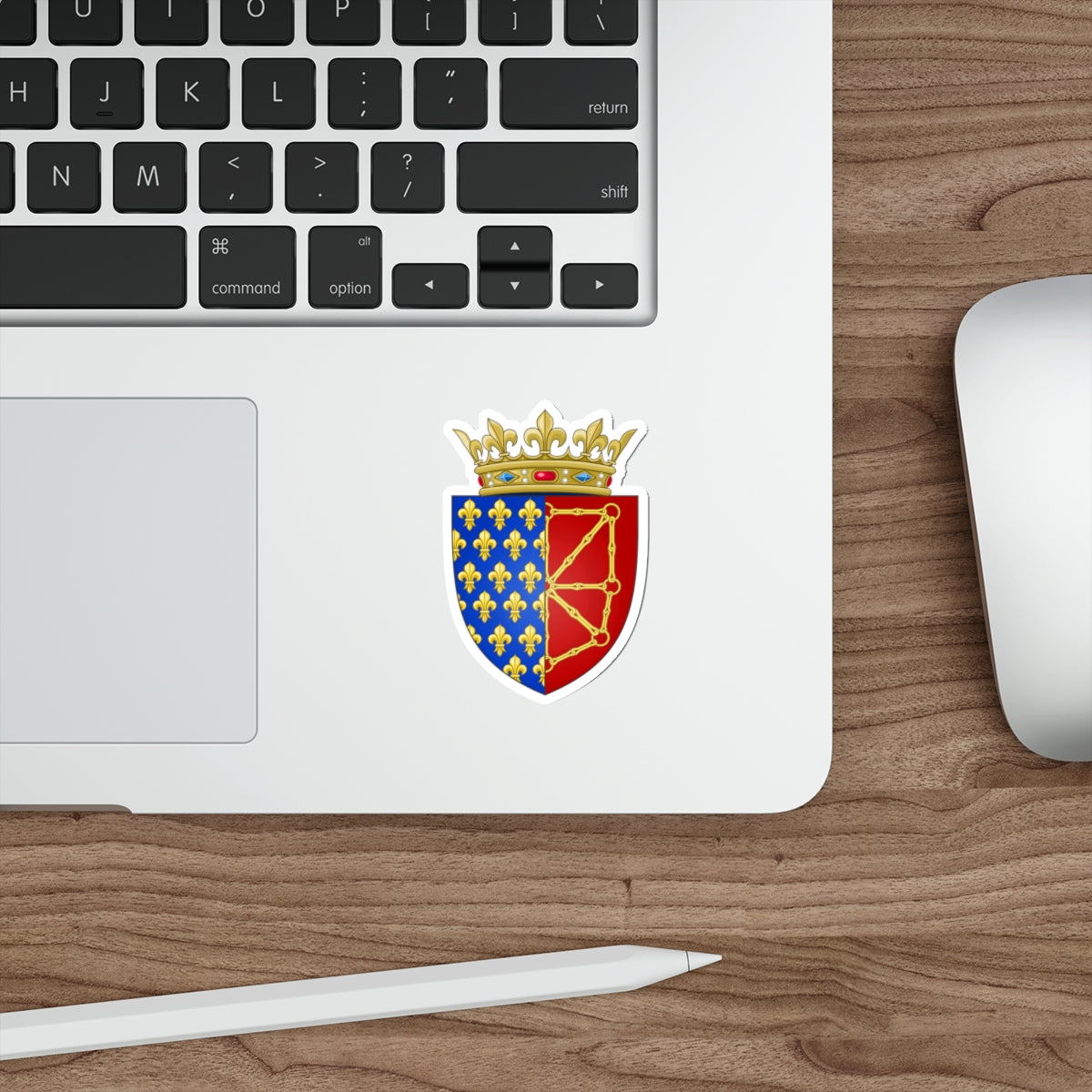 Arms of the Kingdom of France & Navarre STICKER Vinyl Die-Cut Decal-The Sticker Space