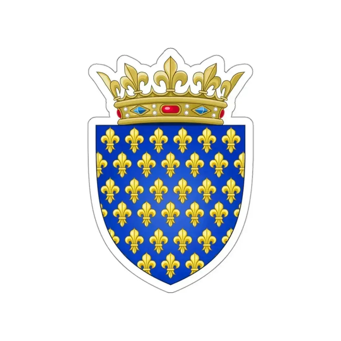 Arms of the Kingdom of France STICKER Vinyl Die-Cut Decal 3 Inch - The Sticker Space