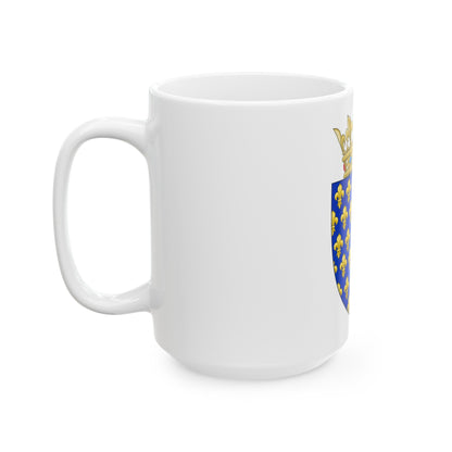 Arms of the Kingdom of France - White Coffee Mug-The Sticker Space