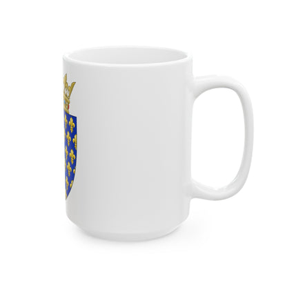 Arms of the Kingdom of France - White Coffee Mug-The Sticker Space