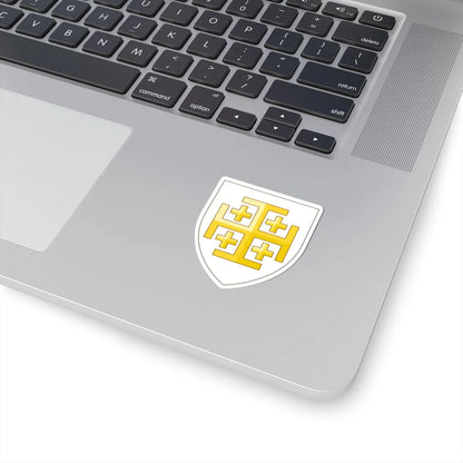Arms of the Kingdom of Jerusalem (Spain) (Coat of Arms) STICKER Vinyl Kiss-Cut Decal - The Sticker Space