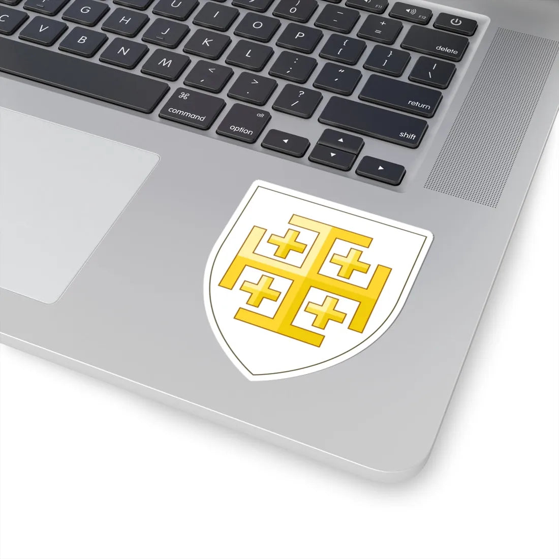 Arms of the Kingdom of Jerusalem (Spain) (Coat of Arms) STICKER Vinyl Kiss-Cut Decal - The Sticker Space