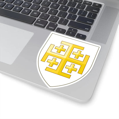 Arms of the Kingdom of Jerusalem (Spain) (Coat of Arms) STICKER Vinyl Kiss-Cut Decal - The Sticker Space