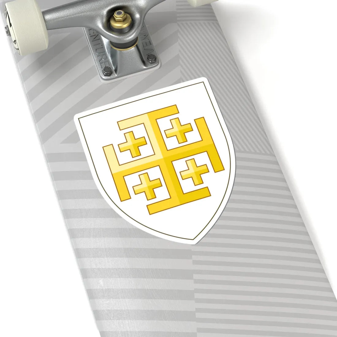 Arms of the Kingdom of Jerusalem (Spain) (Coat of Arms) STICKER Vinyl Kiss-Cut Decal - The Sticker Space