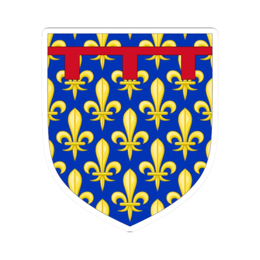 Arms of the Kingdom of Naples (Spain) (Coat of Arms) STICKER Vinyl Kiss-Cut Decal 2 Inch White - The Sticker Space