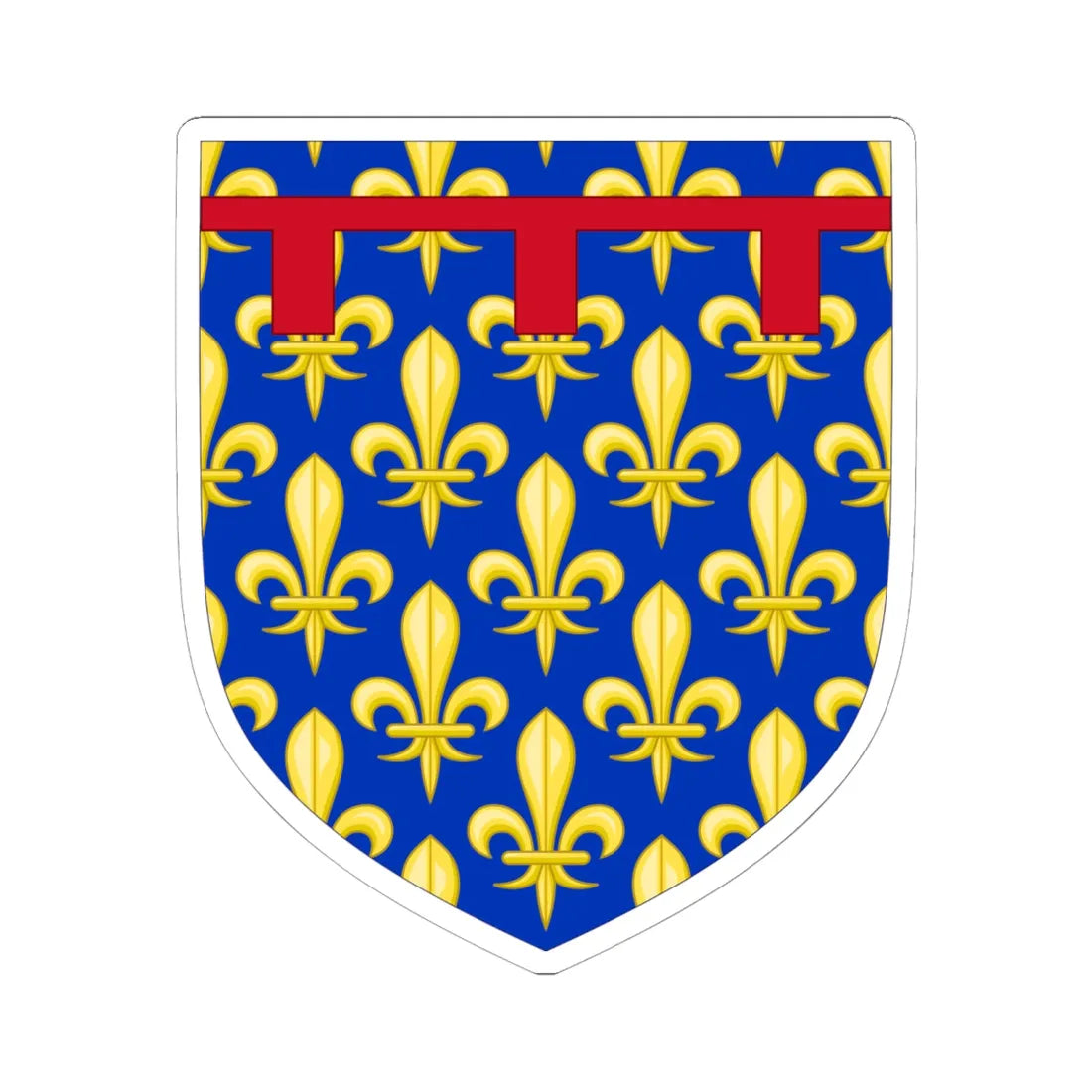 Arms of the Kingdom of Naples (Spain) (Coat of Arms) STICKER Vinyl Kiss-Cut Decal - The Sticker Space