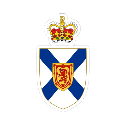 Arms of the Nova Scotia House of Assembly (Canada) (Coat of Arms) STICKER Vinyl Kiss-Cut Decal 4 Inch White - The Sticker Space