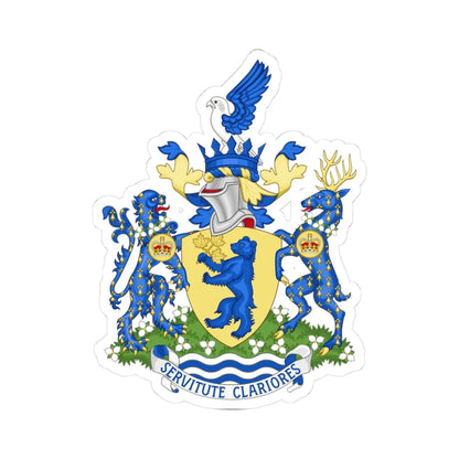 Arms of the Ontario Provincial Police (Canada) (Coat of Arms) STICKER Vinyl Kiss-Cut Decal 3 Inch White - The Sticker Space