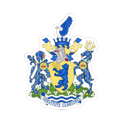 Arms of the Ontario Provincial Police (Canada) (Coat of Arms) STICKER Vinyl Kiss-Cut Decal 4 Inch White - The Sticker Space