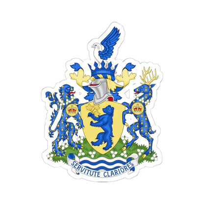 Arms of the Ontario Provincial Police (Canada) (Coat of Arms) STICKER Vinyl Kiss-Cut Decal 6 Inch White - The Sticker Space